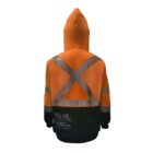FR ARC Rated Softshell Fleece Coat made with PYRAD WINDSTOPPER PYFHHV BACK X ORBLK