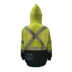 FR ARC Rated Softshell Fleece Coat made with PYRAD WINDSTOPPER PYFHHV BACK X YWBLK