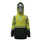 FR ARC Rated Softshell Fleece Coat made with PYRAD WINDSTOPPER PYFHHV NO ZIPPER YWBLK
