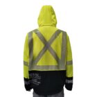 FR ARC Rated Softshell Fleece Coat made with PYRAD WINDSTOPPER Yellow back