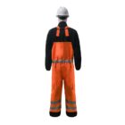 GORE TEX PYRAD EXTREME CAT 3 CSA FR ARC Rated Breathable High Visibility Rainwear Bib Trouser Orange Black Back
