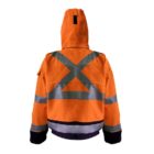 GORE TEX PYRAD EXTREME CAT 3 FR ARC Rated Breathable High Visibility Rainwear Bomber Jacket Orange Black Back X