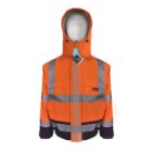 GORE TEX PYRAD EXTREME CAT 3 FR ARC Rated Breathable High Visibility Rainwear Bomber Jacket Orange Black4
