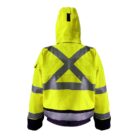 GORE TEX PYRAD EXTREME CAT 3 FR ARC Rated Breathable High Visibility Rainwear Bomber Jacket Yellow Black Back X