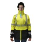 Neilsen FR ARC Rated Hi Vis Yellow Black Softshell Ladies Fleece Ladies Jacket