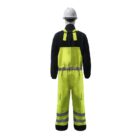 gore tex pyrad extreme cat 3 csa fr arc rated breathable high visibility rainwear bib trouser yellow black back