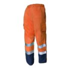 gore tex pyrad extreme cat 3 csa fr arc rated breathable high visibility rainwear over trouser orange black back7