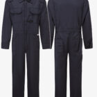 Avenger 7oz Flame Resistant FR Navy Coveralls Non striped