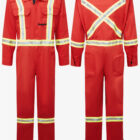 Avenger 7oz Flame Resistant FR Red Coveralls2026