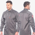 Bizflame Flame resistant FR grey Work Shirt 1