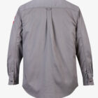 Bizflame Flame resistant FR grey Work Shirt back1 1