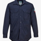Bizflame Flame resistant FR navy Work Shirt front2026 1
