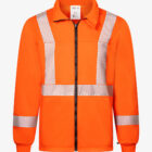 Flame Resistant FR Serpentine Segmented Striped Fleece Full Zip Jacket2025