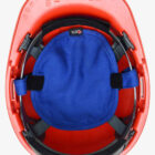 Hard hat liner with water absorbing polymer crystals