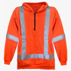 Hi Vis Orange FR Striped Fleece Hoodie2026