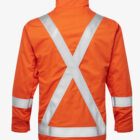 High Visibility orange Flame Resistant FR Summer Bomber Jacket back2024