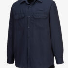 Portflame plus Flame Resistant FR Navy Vented Work Shirt angle view1