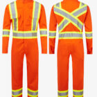 Portwest Bizflame 88 12 4 inch Iona Xtra Flame Resistant FR coverall hi vis orange2026