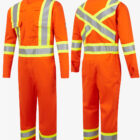 Portwest Bizflame 88 12 4 inch Iona Xtra Flame Resistant FR coverall hi vis orangeangleviews2026