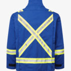 Ultrasoft 9oz Suit All coveralls top jacket royal blue BACK