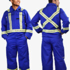Ultrasoft 9oz Suit All top bottom coveralls royal blue men