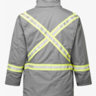 Ultrasoft Grey Flame Resistant FR Insulated Parka back2025