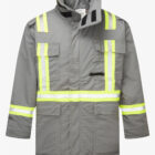 Ultrasoft Grey Flame Resistant FR Insulated Parka front2026