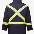 Ultrasoft Navy Flame Resistant FR Insulated Parka back2025