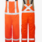 Ultrasoft Orange Hi Vis Flame Resistant Insulated Bib Pant2026 1