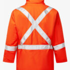 Ultrasoft Orange Hi Vis Flame Resistant Insulated Parka back2025 1