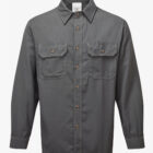 Westex DHAIR 5.5oz FR Deluxe Charcoal Work Shirt Front2024 1