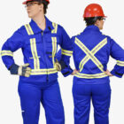 Womens FR Ultrasoft 9oz Suit All top bottom coveralls royal blue