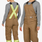 woman wearing Avenger Flame Resistant FR Bib Pant