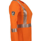 Womens Orange Pro Dry Angled